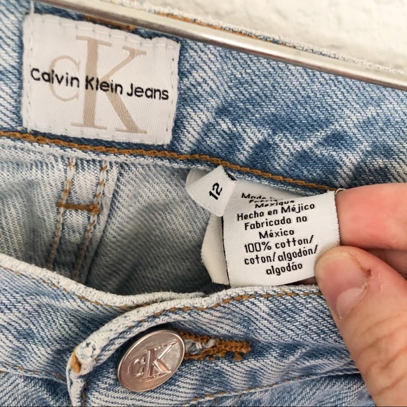 Calvin Klein Vintage 90s Jeans Size 12 - Picture 8 of 10